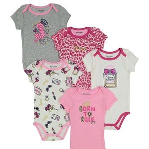 Juicy Couture Baby Girl Bodysuit Set 6-9 Months